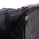 Chanel Mini Chain Flap - Black CC-Logo Embellished Sequin/Tweed