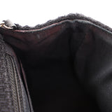 Chanel Mini Chain Flap - Black CC-Logo Embellished Sequin/Tweed