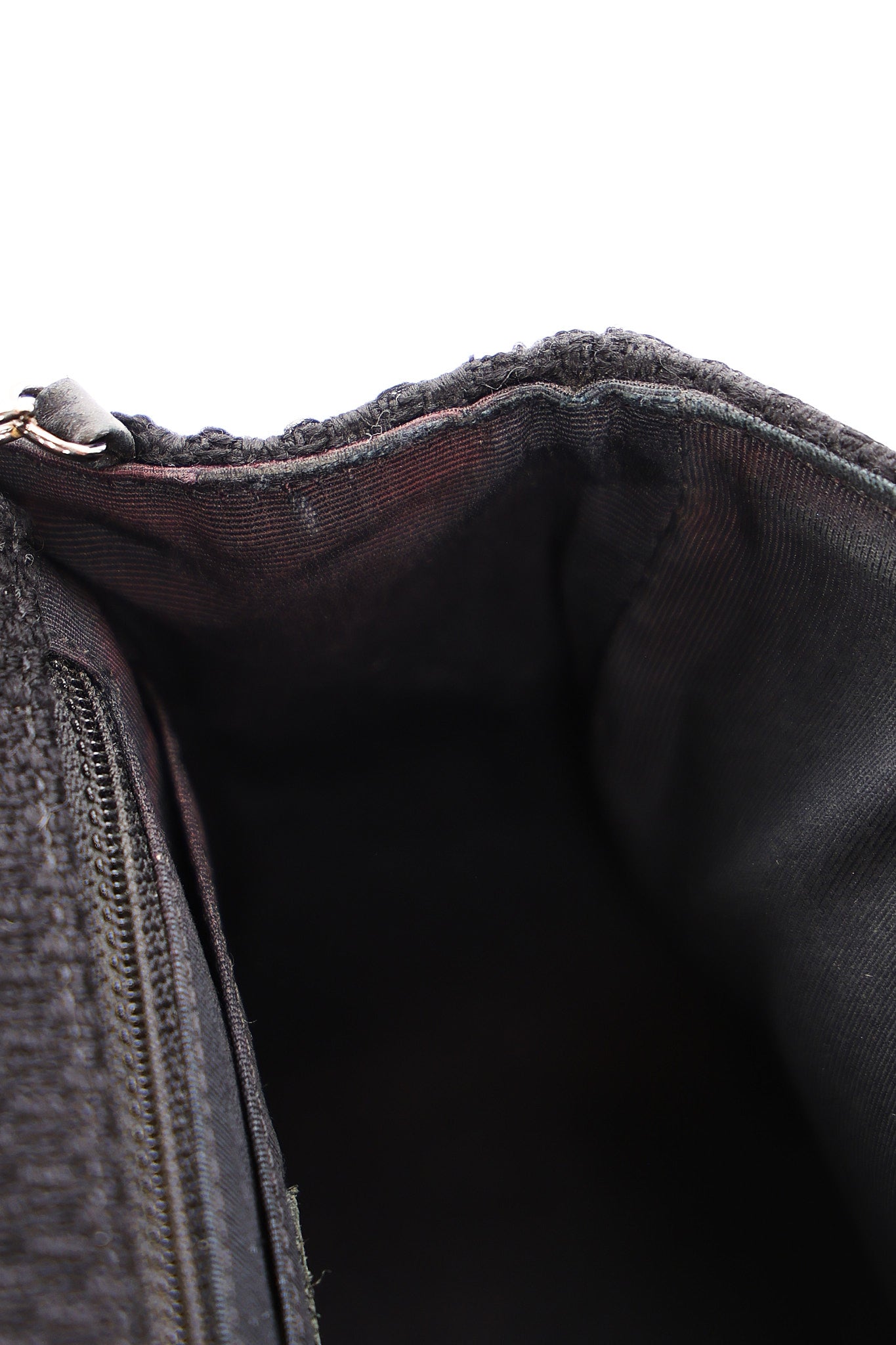 Chanel Mini Chain Flap - Black CC-Logo Embellished Sequin/Tweed