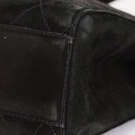 Chanel Kelly Shoulder Bag Black Suede 24K GP