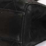 Chanel Kelly Shoulder Bag Black Suede 24K GP