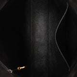 Chanel Kelly Shoulder Bag Black Suede 1998 24K GP