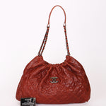 Chanel Elastic Shoulder Bag Brick Glazed Caviar RHW
