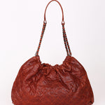 Chanel Elastic Shoulder Bag Brick Glazed Caviar RHW
