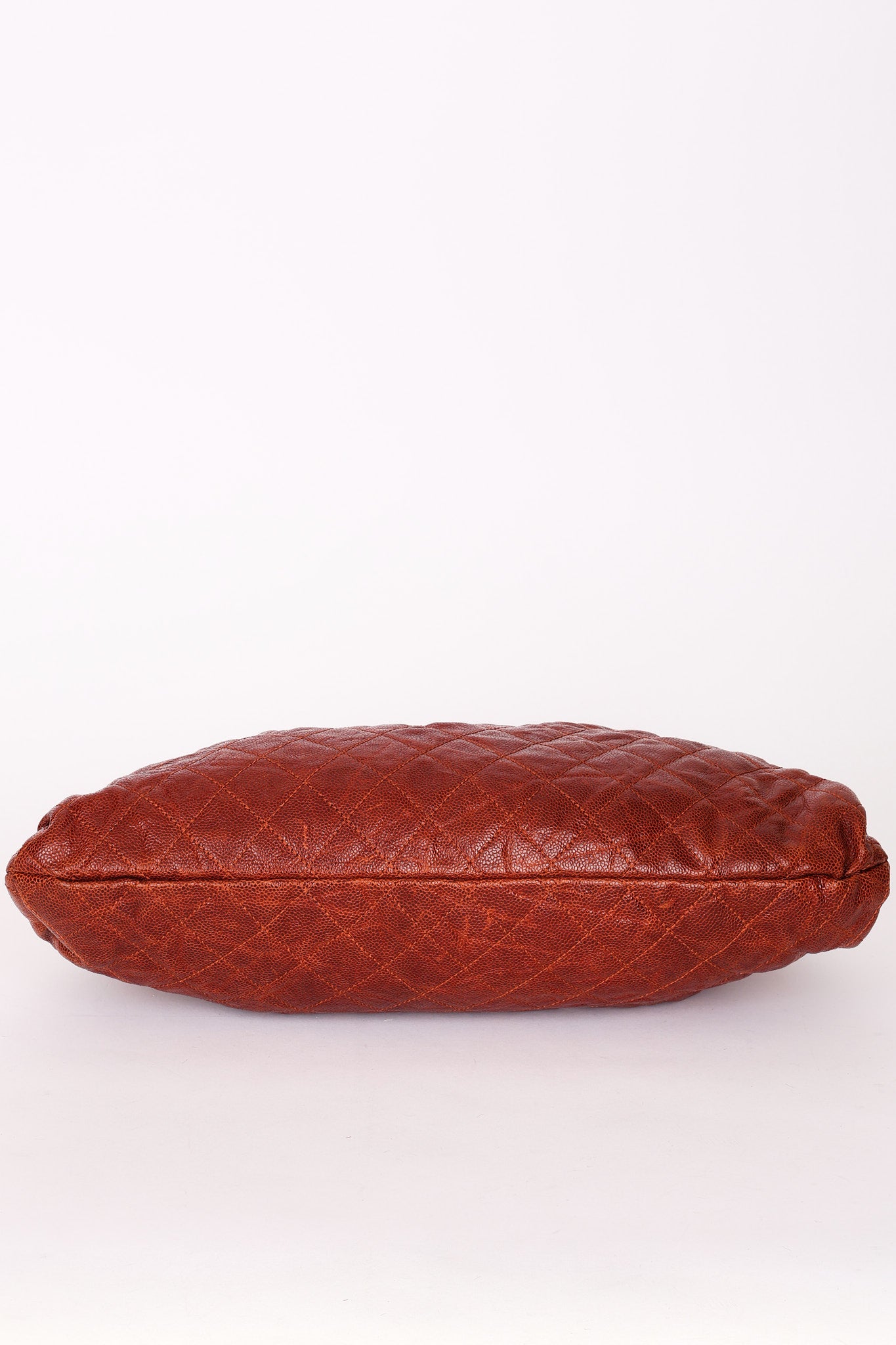 Chanel Elastic Shoulder Bag Brick Glazed Caviar RHW