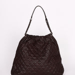 Chanel Large Elastic Shoulder Bag Dark Brown Glazed Caviar 2009 GMHW