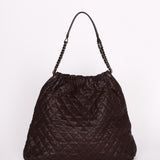 Chanel Large Elastic Shoulder Bag Dark Brown Glazed Caviar 2009 GMHW