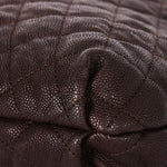 Chanel Large Elastic Shoulder Bag Dark Brown Glazed Caviar 2009 GMHW