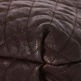Chanel Large Elastic Shoulder Bag Dark Brown Glazed Caviar 2009 GMHW