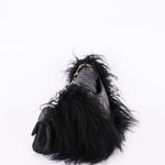 Ultra-Rare Chanel Tibet Single Flap with Mini Pouch Black Mongolian Lambskin 2008 SHW