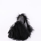 Ultra-Rare Chanel Tibet Single Flap with Mini Pouch Black Mongolian Lambskin 2008 SHW
