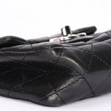 Ultra-Rare Chanel Tibet Single Flap with Mini Pouch Black Mongolian Lambskin 2008 SHW