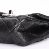 Ultra-Rare Chanel Tibet Single Flap with Mini Pouch Black Mongolian Lambskin 2008 SHW