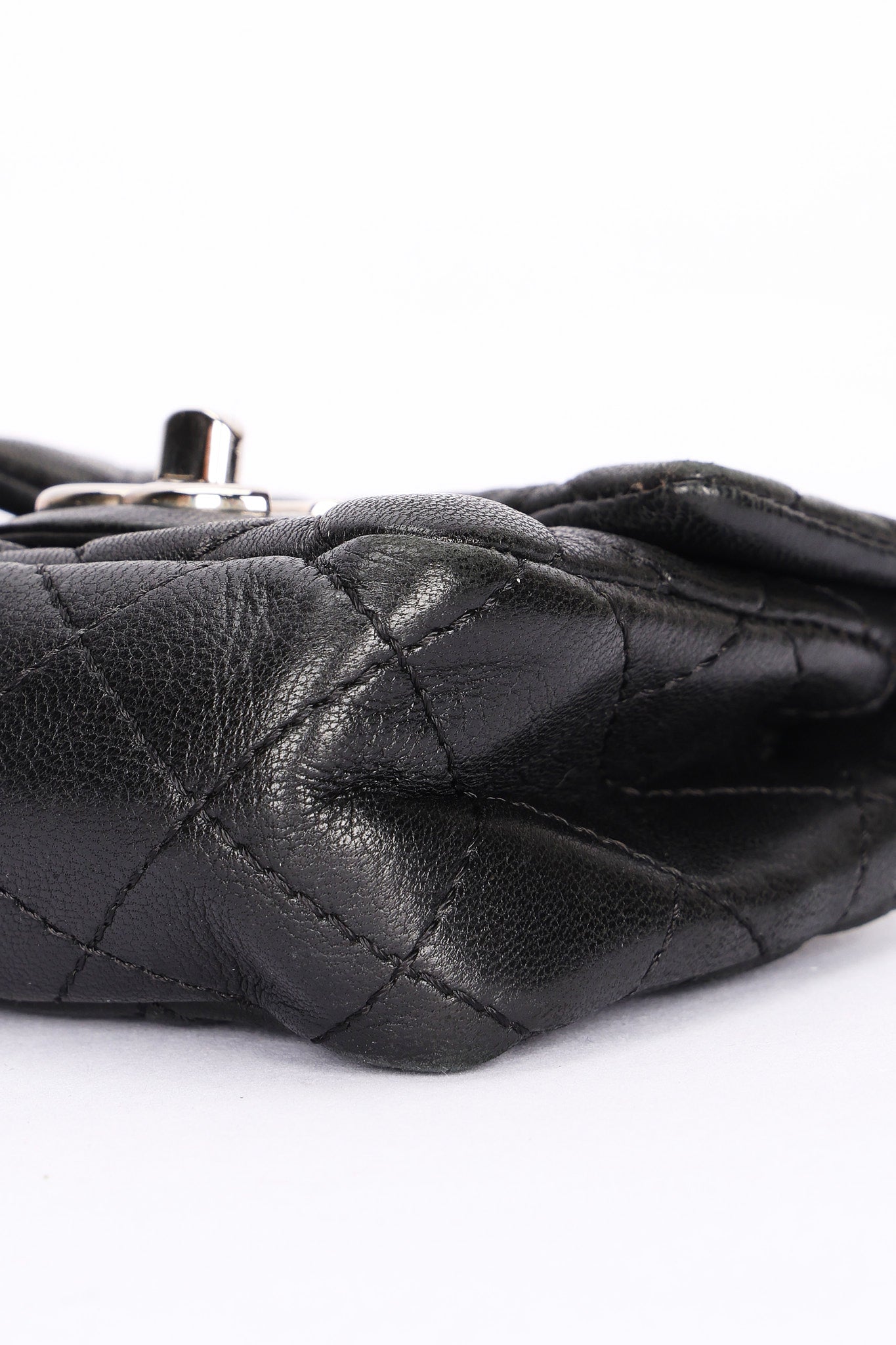 Ultra-Rare Chanel Tibet Single Flap with Mini Pouch Black Mongolian Lambskin 2008 SHW