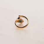 Bvlgari Gelato Ring with Green Malachite, Size US 4.75