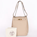 Hermès So Kelly 22 Shoulder Bag Etoupe Clemence GHW