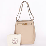 Hermès So Kelly 22 Shoulder Bag Etoupe Clemence GHW