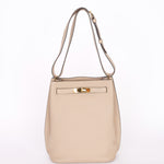Hermès So Kelly 22 Shoulder Bag Etoupe Clemence GHW
