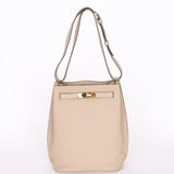 Hermès So Kelly 22 Shoulder Bag Etoupe Clemence GHW