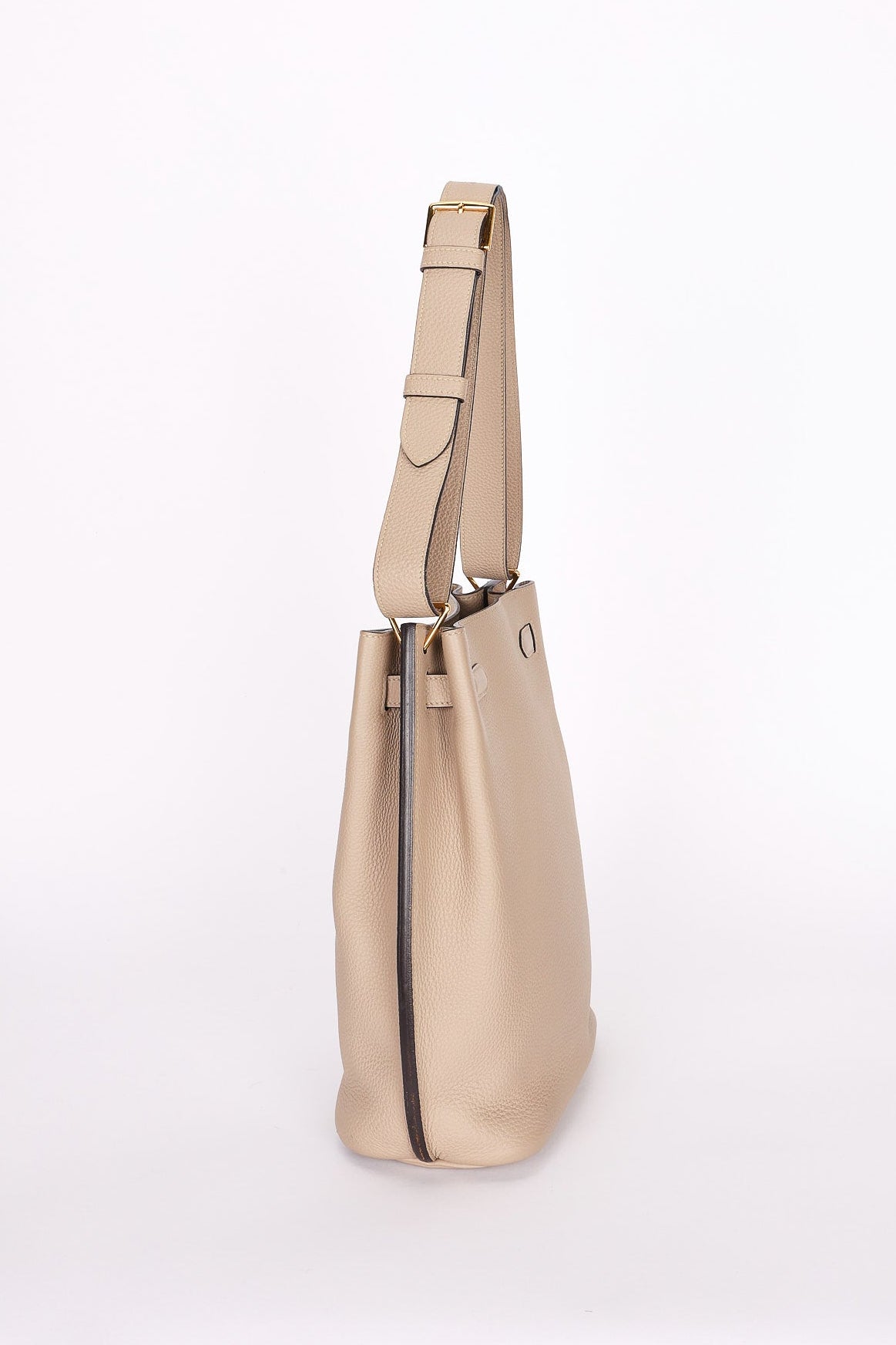 Hermès So Kelly 22 Shoulder Bag Etoupe Clemence GHW
