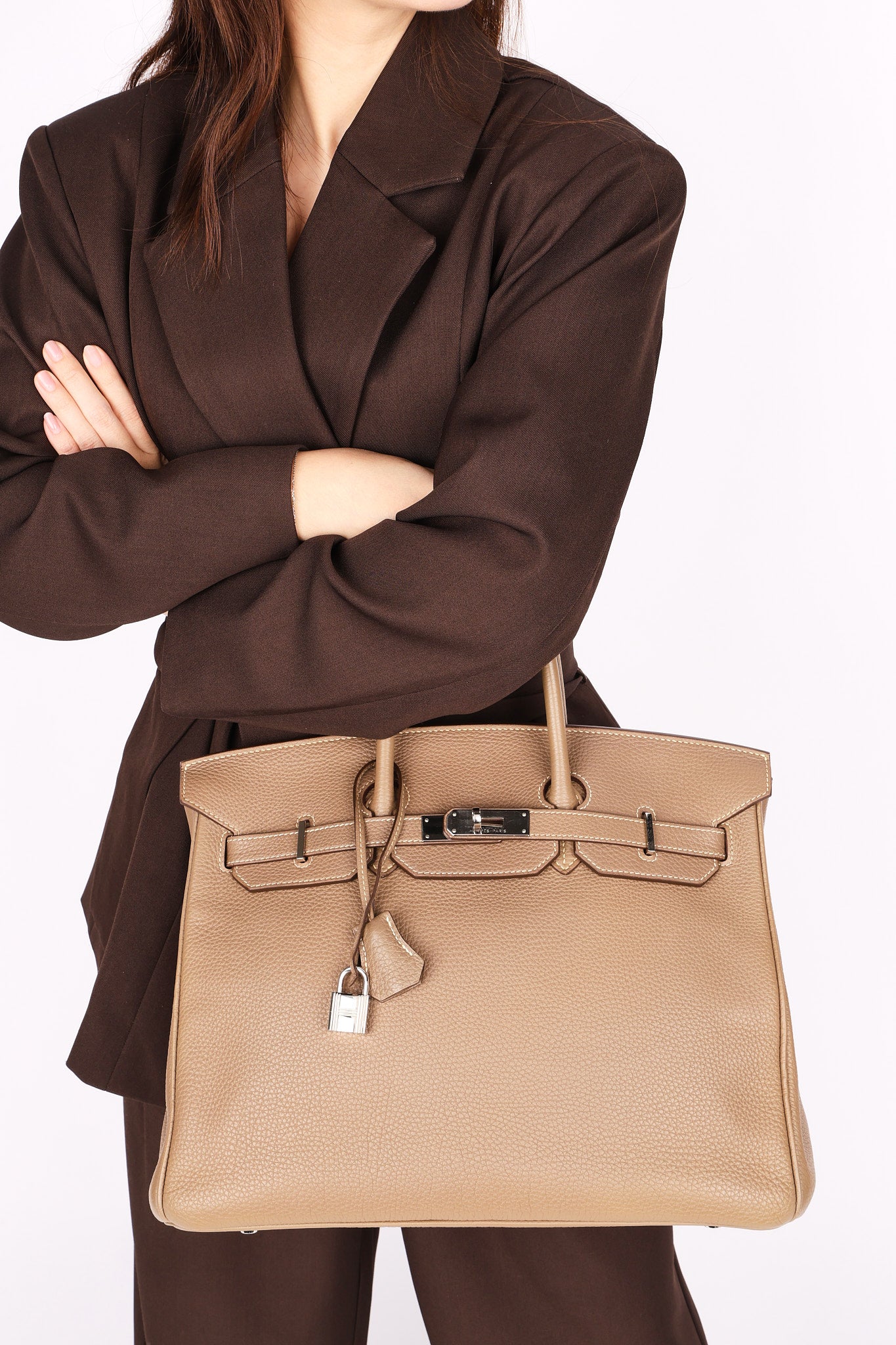 Hermès Birkin 35 Etoupe Togo 2011 PHW