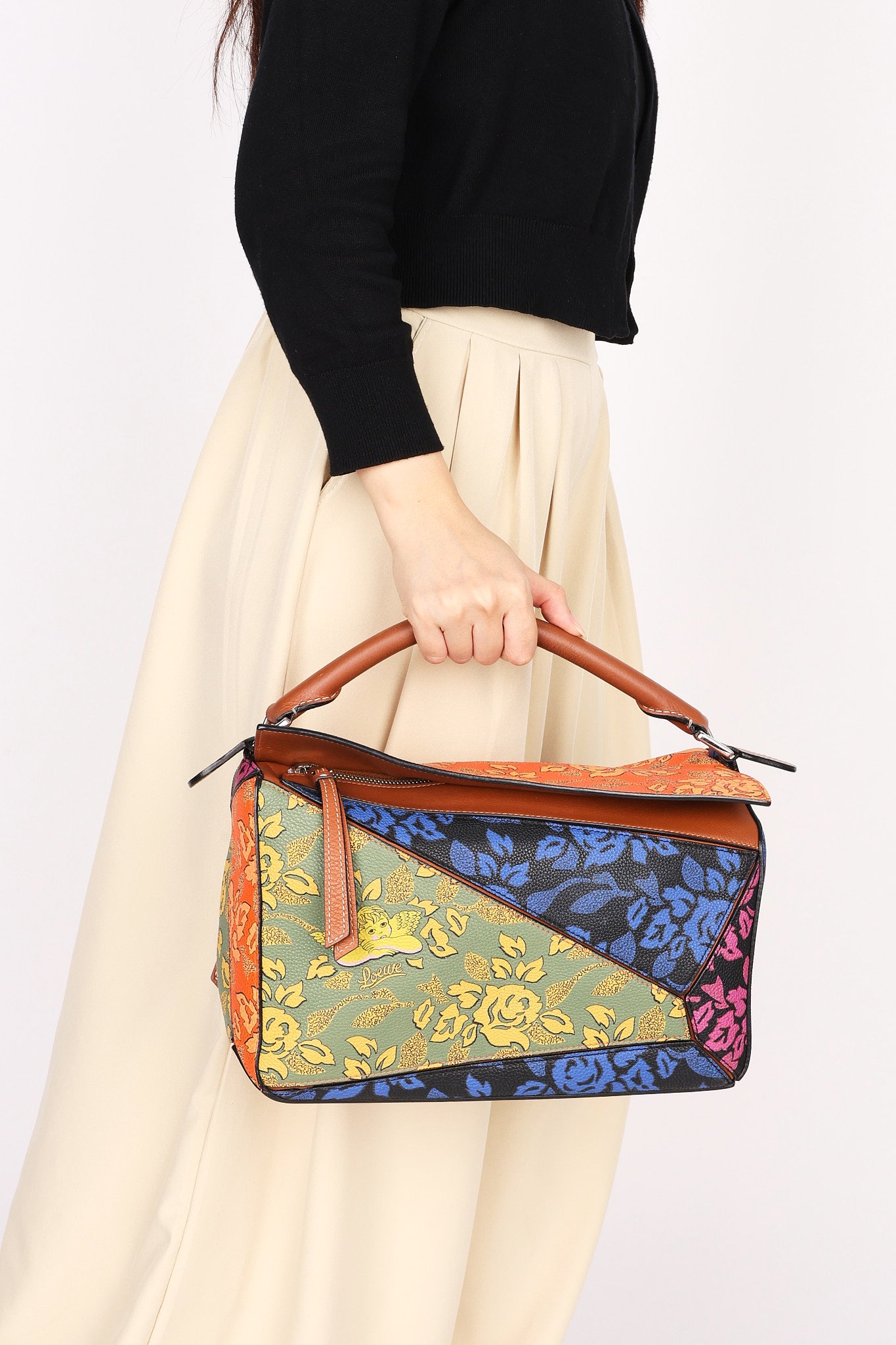 Limited Edition Loewe x Paula's Ibiza Medium Patchwork Puzzle Bag