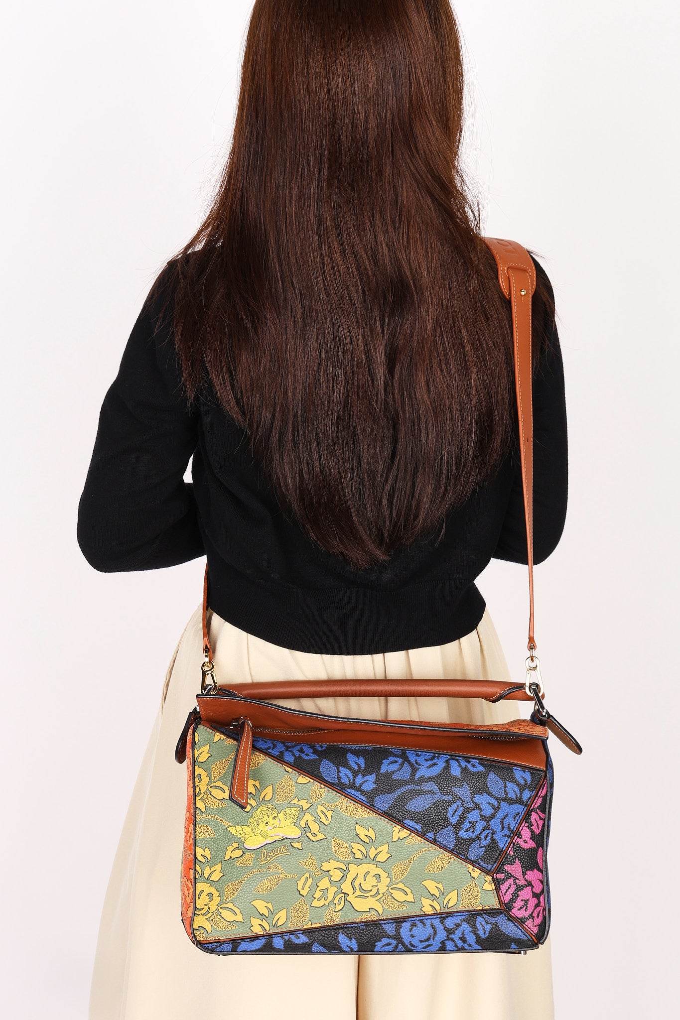 Limited Edition Loewe x Paula's Ibiza Medium Patchwork Puzzle Bag