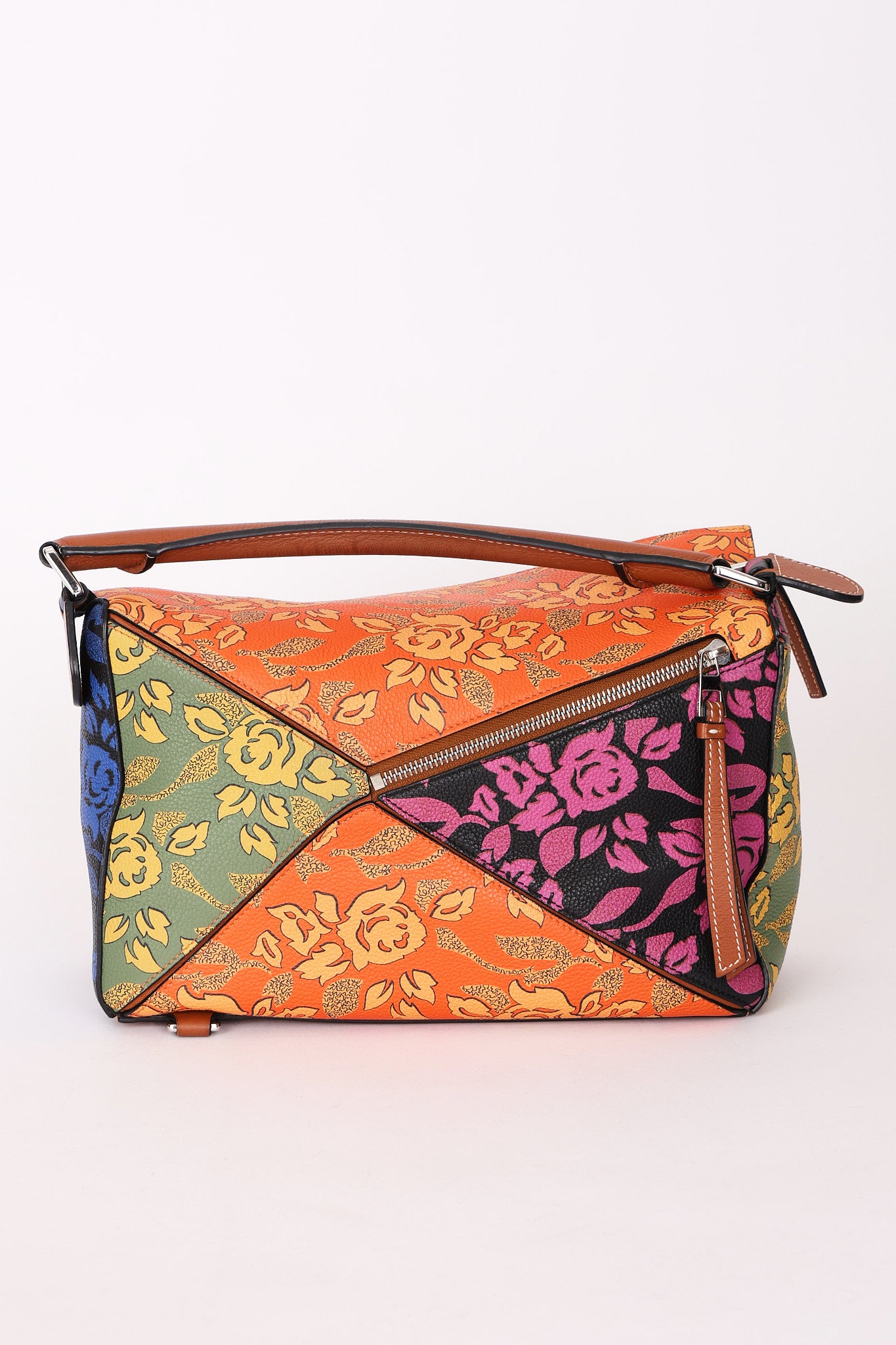 Loewe Multicolor Floral Medium Puzzle Bag