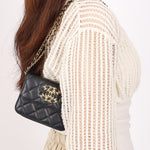 Chanel CC Belt Bag Black Lambskin AGHW