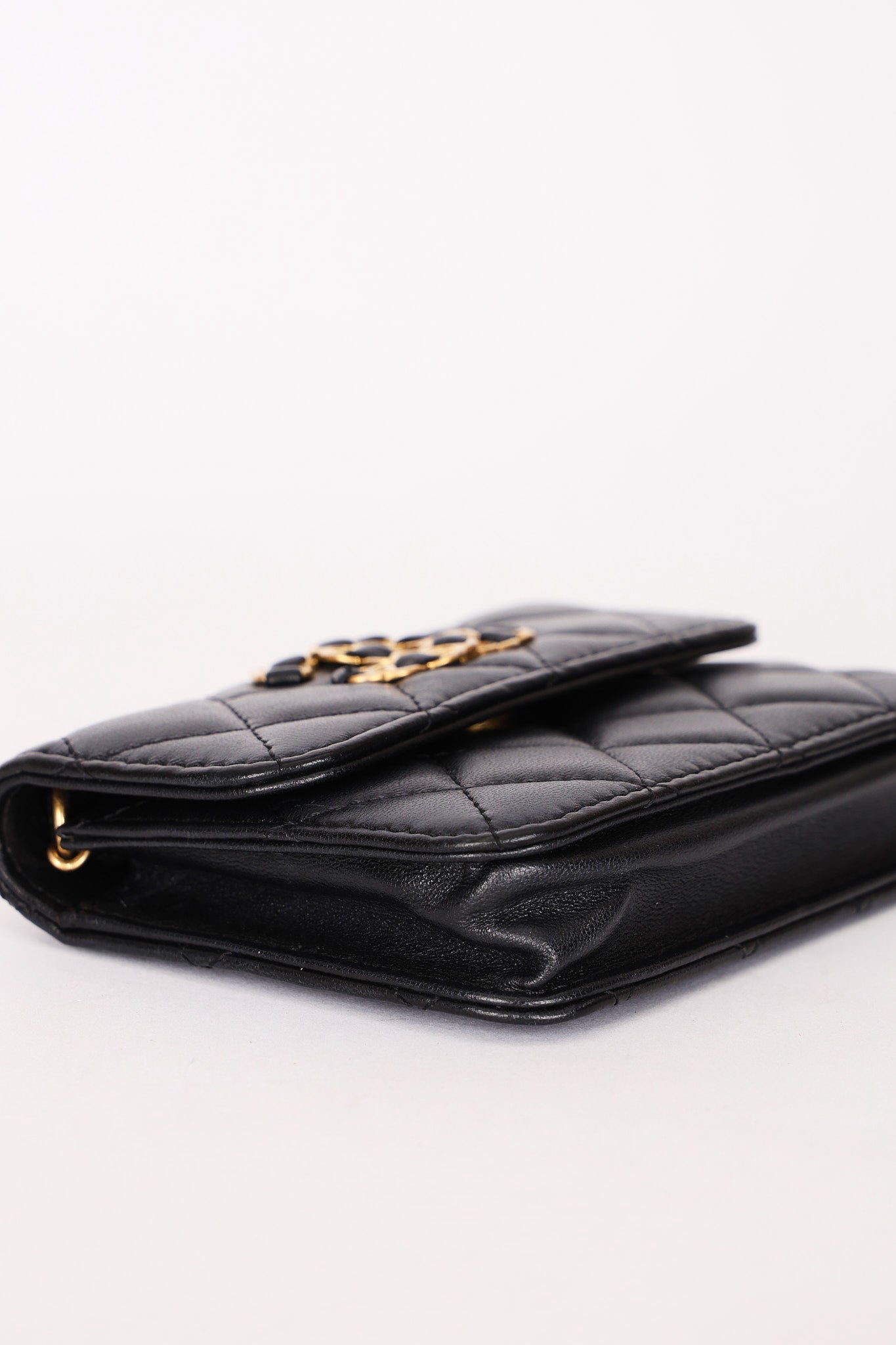 Chanel CC Belt Bag Black Lambskin AGHW