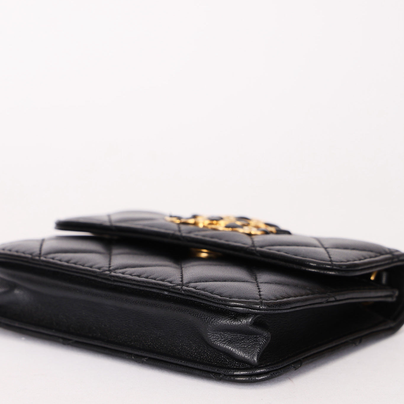 Chanel CC Belt Bag Black Lambskin AGHW