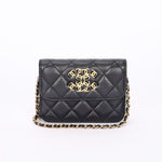 Chanel 19 Flap Coin Purse with Chain Black Goatskin 2021 AGHW