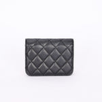 Chanel 19 Flap Coin Purse with Chain Black Goatskin 2021 AGHW