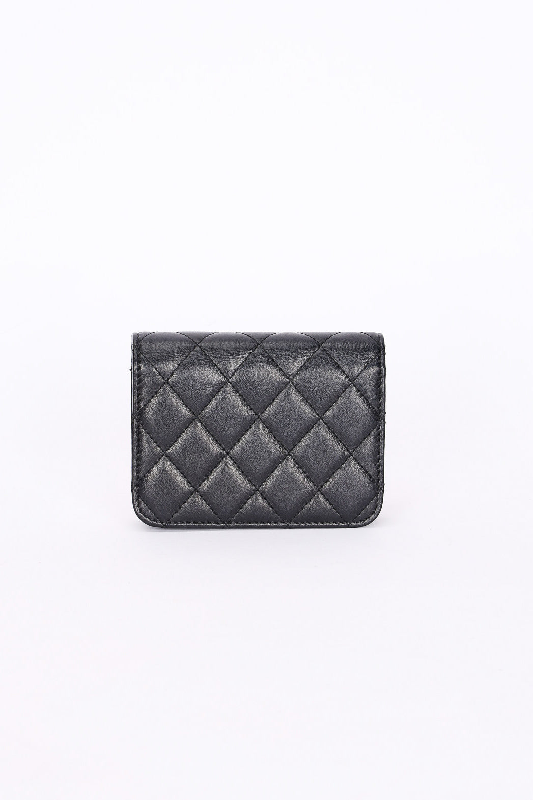 Chanel 19 Flap Coin Purse with Chain Black Goatskin 2021 AGHW
