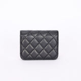 Chanel 19 Flap Coin Purse with Chain Black Goatskin 2021 AGHW