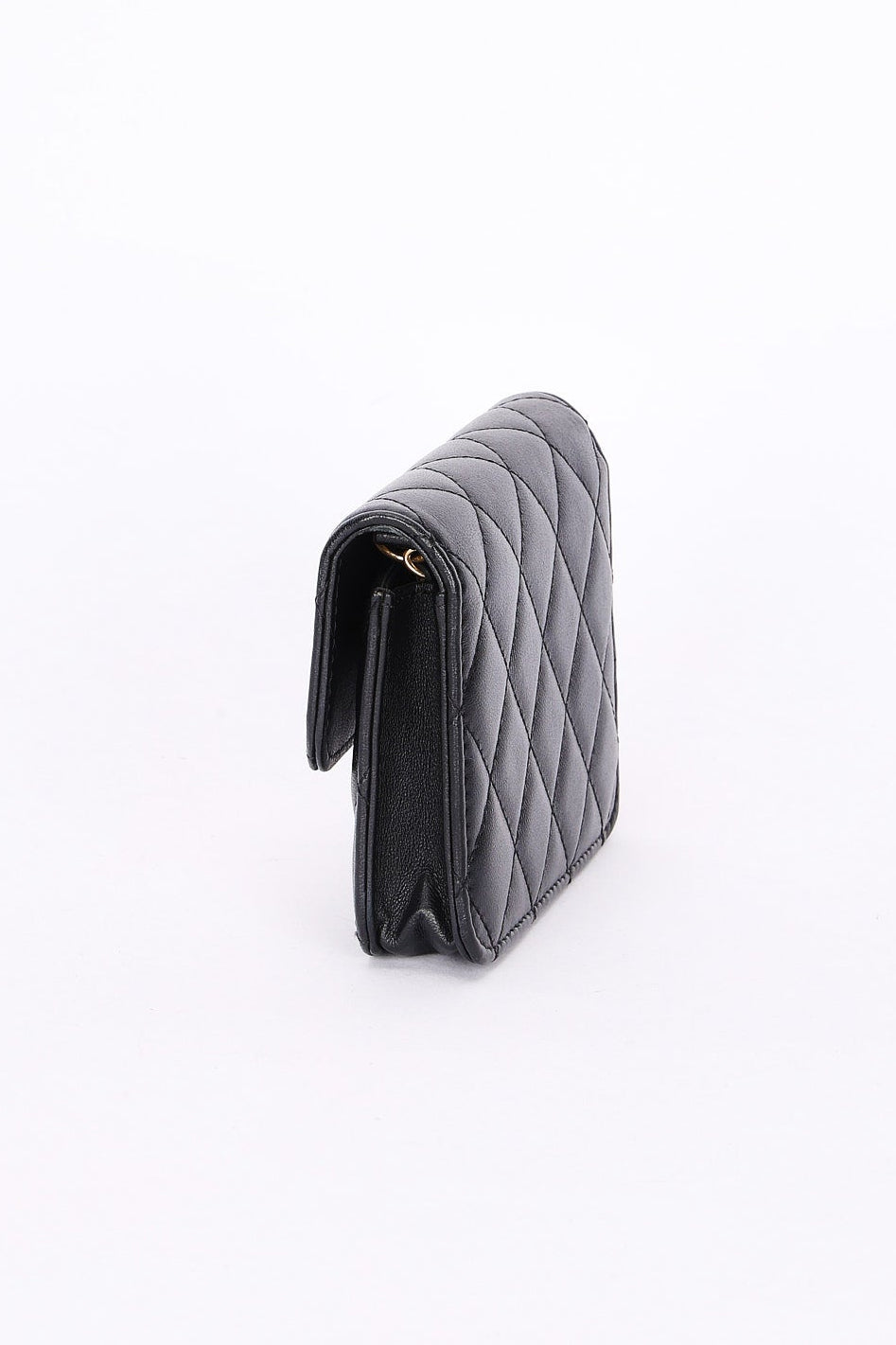 Chanel 19 Flap Coin Purse with Chain Black Goatskin 2021 AGHW
