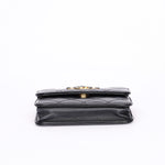 Chanel 19 Flap Coin Purse with Chain Black Goatskin 2021 AGHW