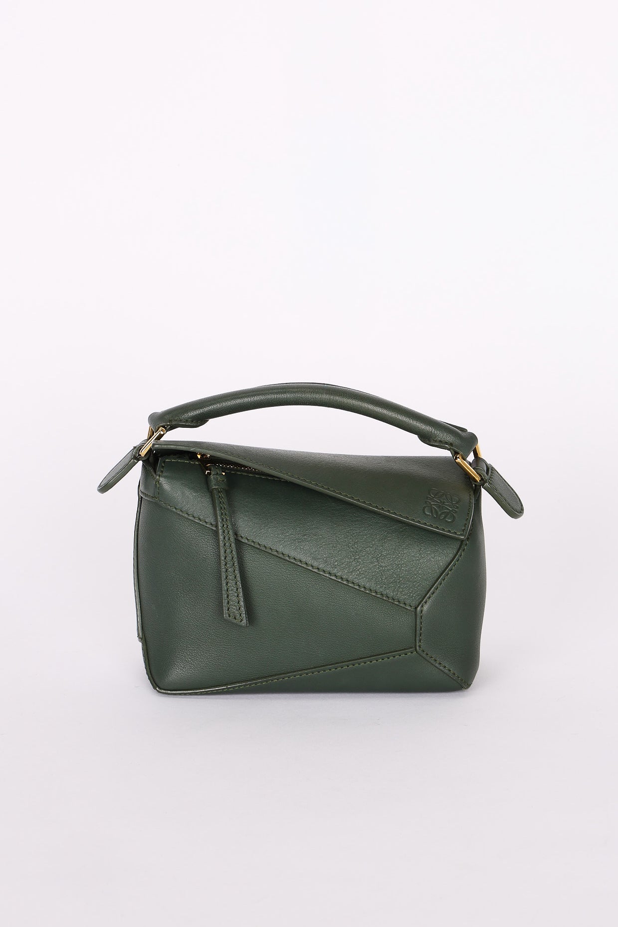 Loewe Mini Puzzle Edge Bag Dark Green
