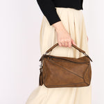Loewe Small Puzzle Bag Brown Nubuck