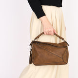 Loewe Small Puzzle Bag Brown Nubuck