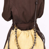 Loewe Large Flamenco Donut Chain Bag Suede