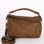 Loewe Small Puzzle Bag Brown Nubuck
