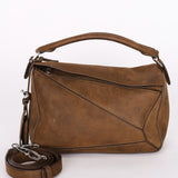 Loewe Small Puzzle Bag Brown Nubuck