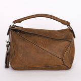 Loewe Small Puzzle Bag Brown Nubuck