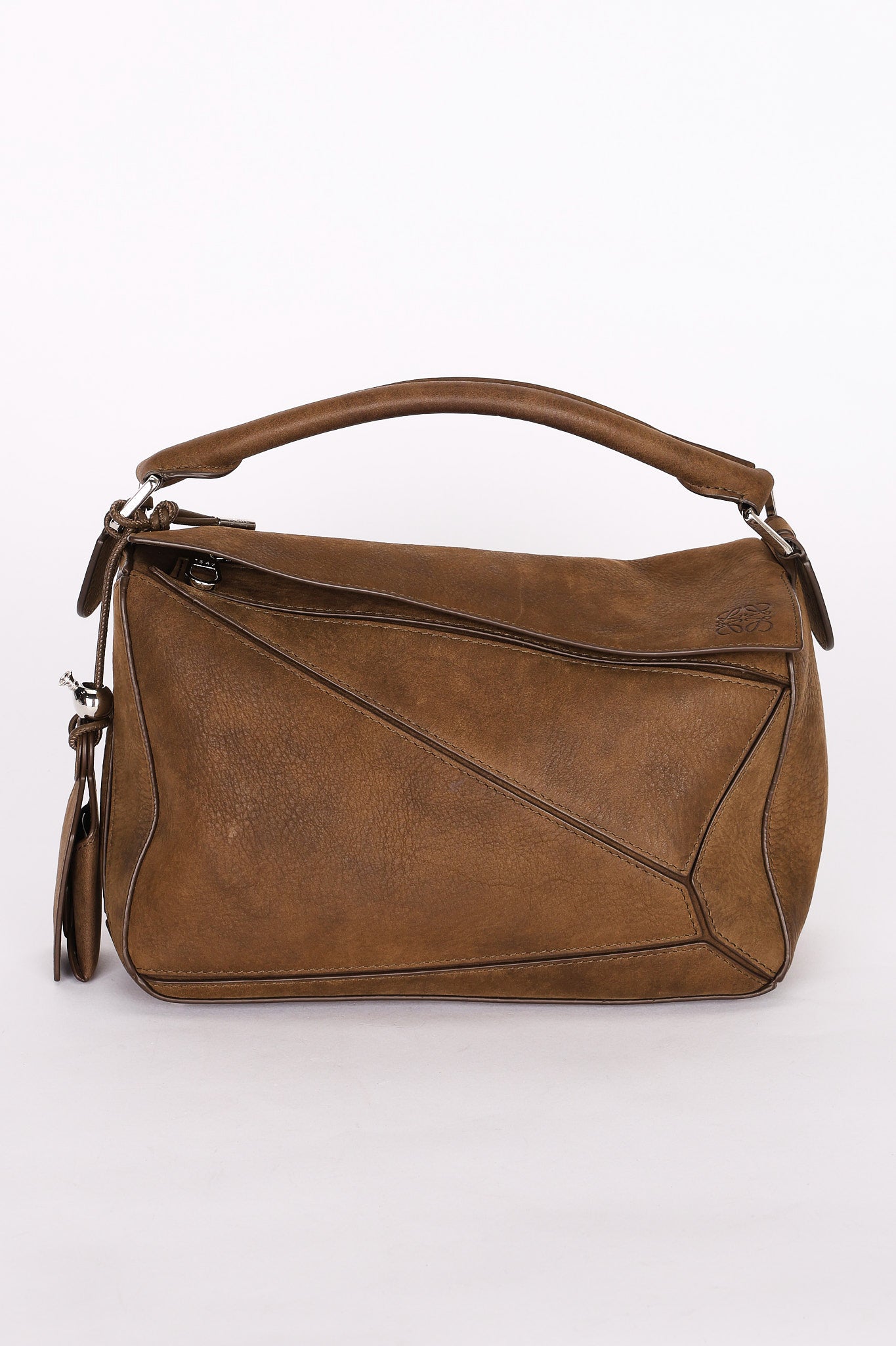 Loewe Small Puzzle Bag Brown Nubuck