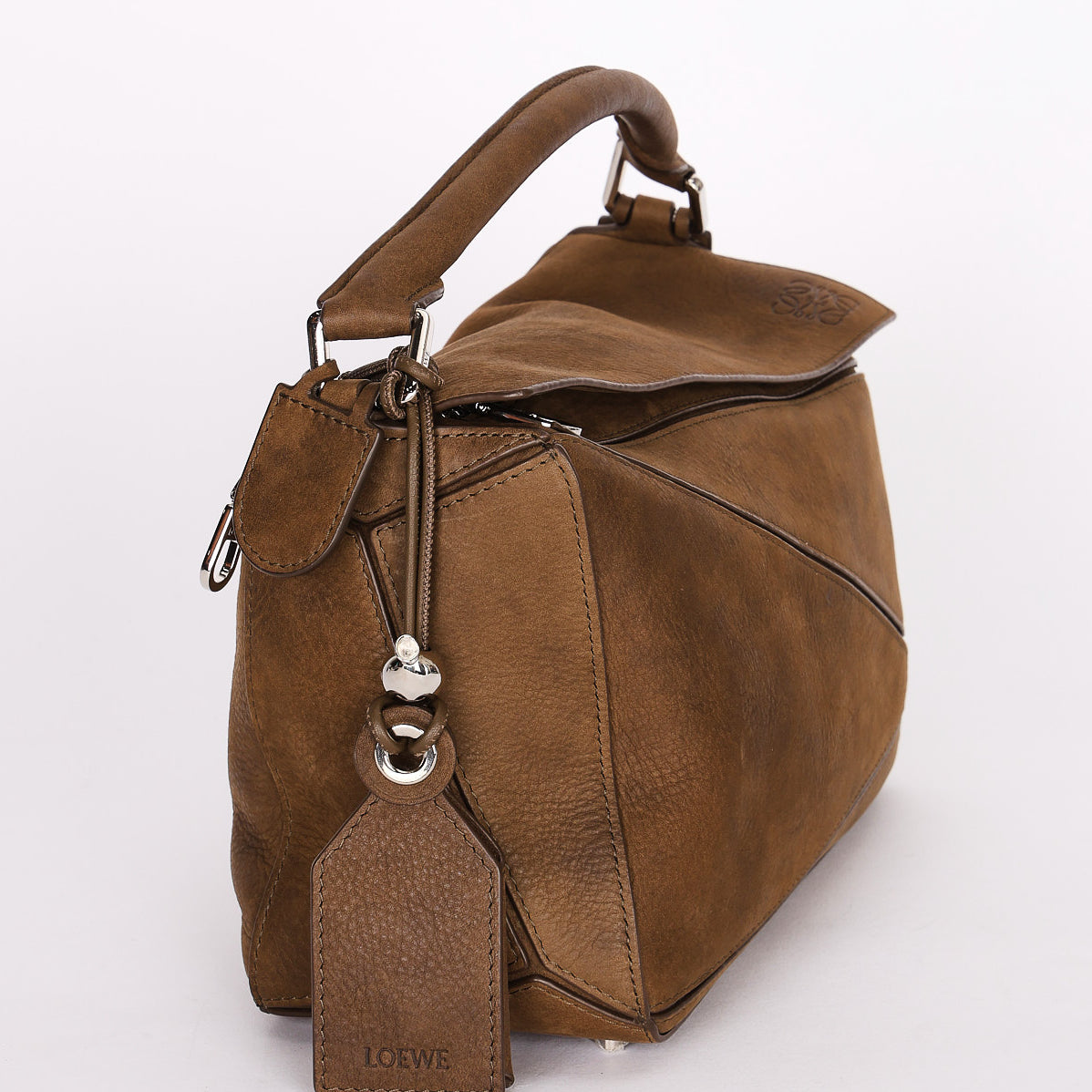 Loewe Small Puzzle Bag Brown Nubuck