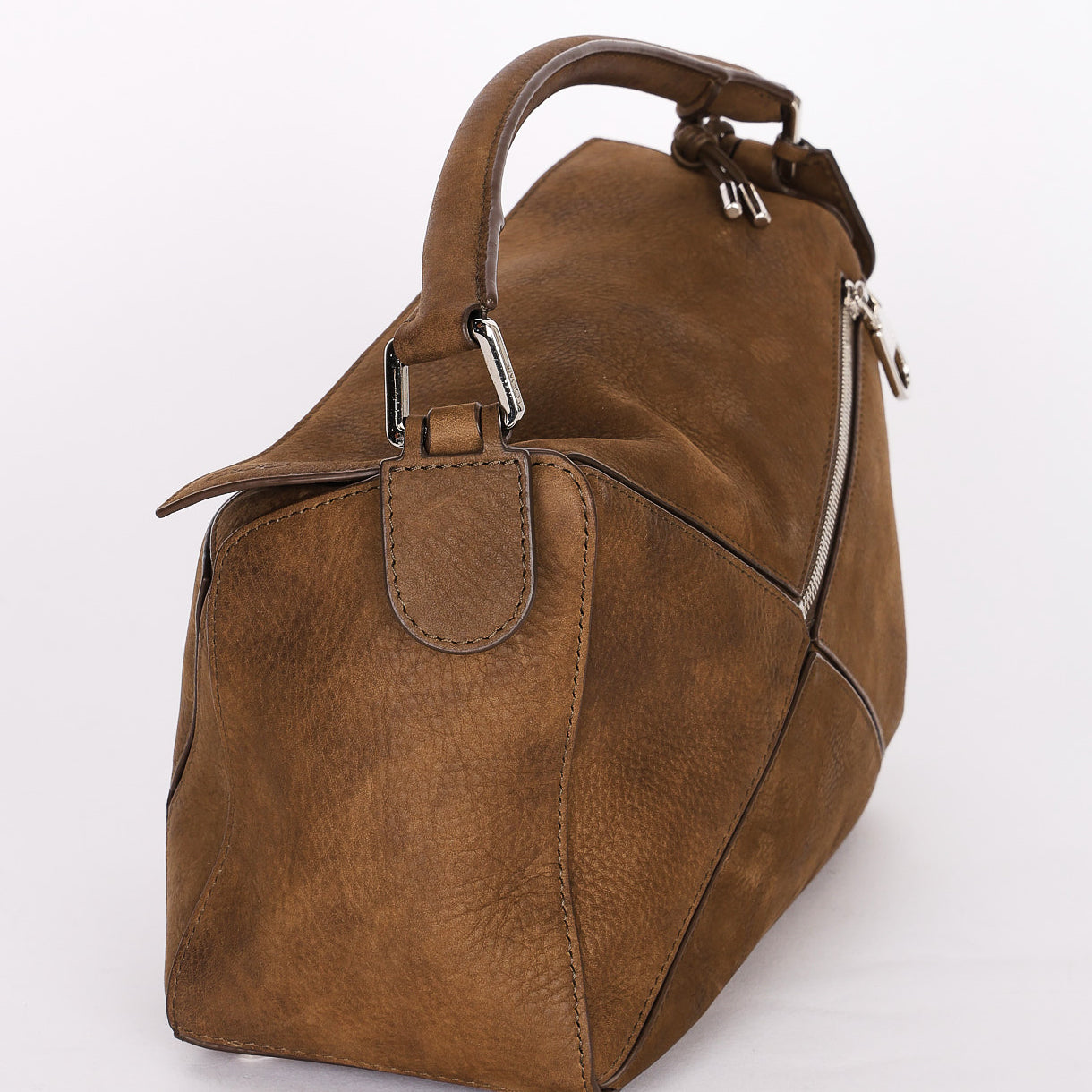 Loewe Small Puzzle Bag Brown Nubuck