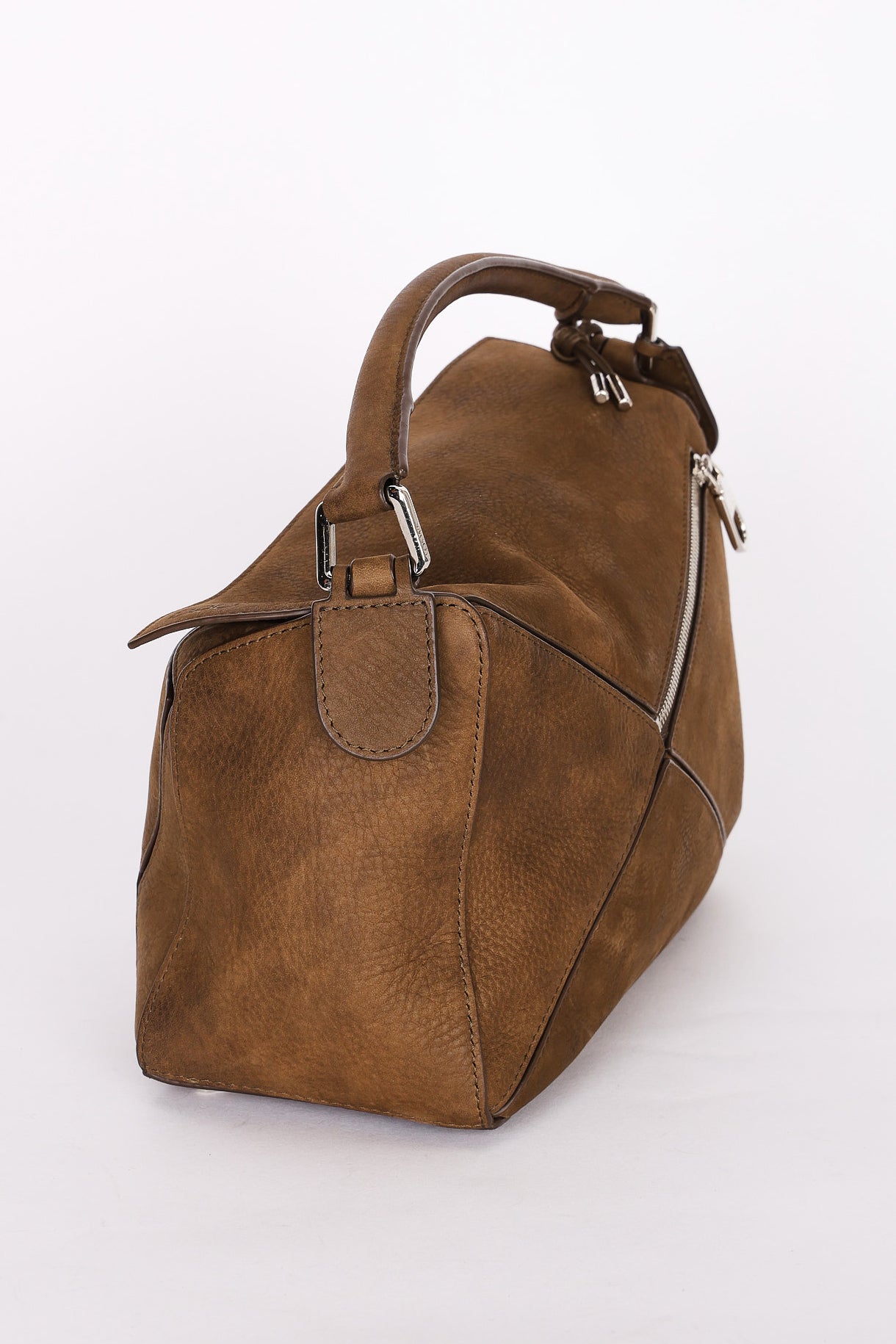 Loewe Small Puzzle Bag Brown Nubuck