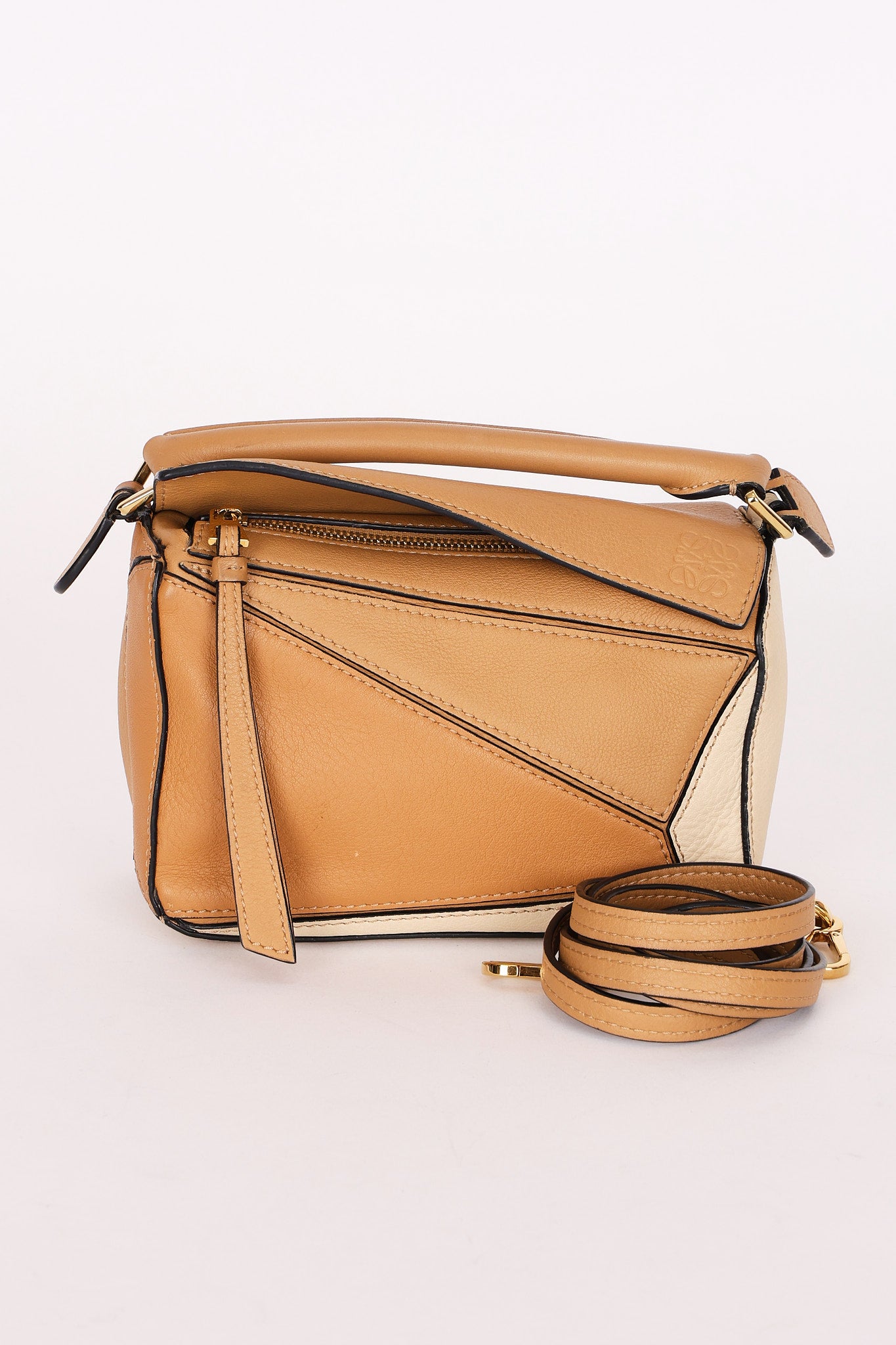 Loewe Tricolor Mini Puzzle Bag
