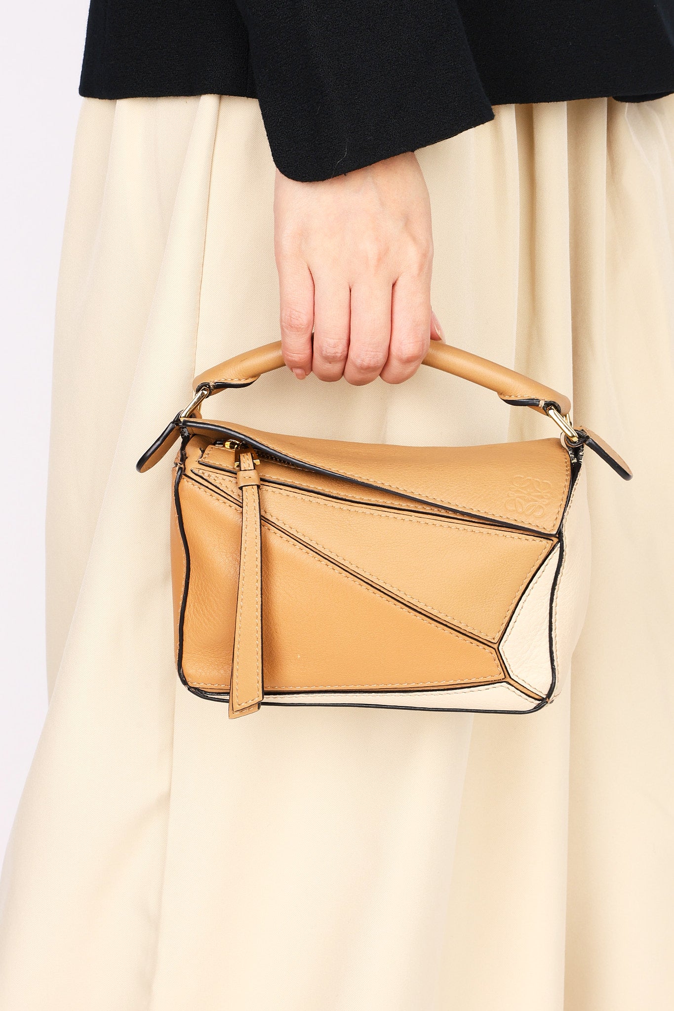 Loewe Tricolor Mini Puzzle Bag